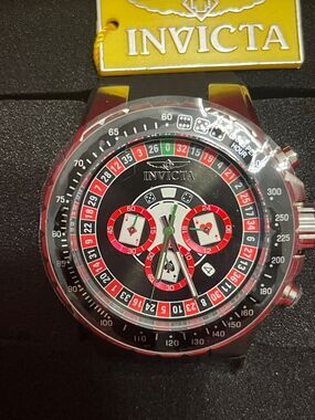 Invicta Aviator Monte Carlo Men's 50mm Chronograph Roulette Casino Watch 49850